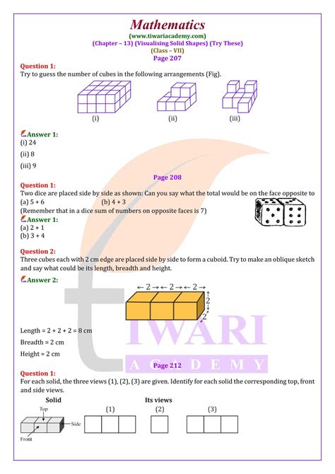Image result for Visualising Solid Shapes Class 7 Explaining Net