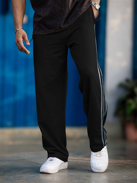 Baggy Fit Black Taped Pant – ManiacLife.com