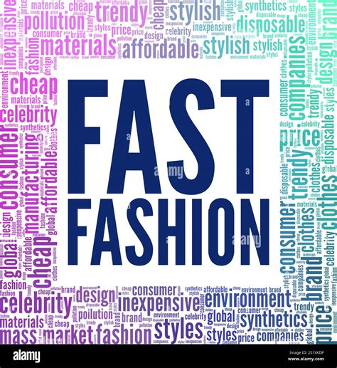 Fast Fashion word cloud conceptual design isolated on white background ...