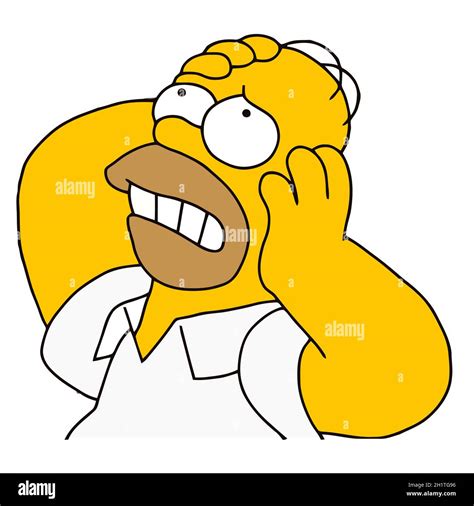Homer Simpson character cartoon illustration Stock Photo - Alamy