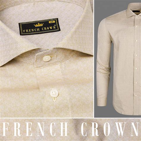 Akaroa Brown Formal Textuerd Premium Cotton Shirt For Men - Snitch Shirts