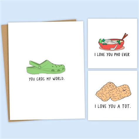 Funny Anniversary & Valentines Day Cards, 7 Different Designs | Funny ...