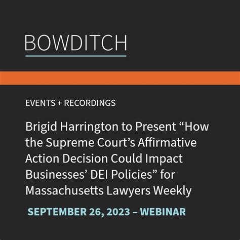Learn about affirmative action and DE&I at Mass Lawyers Weekly ...