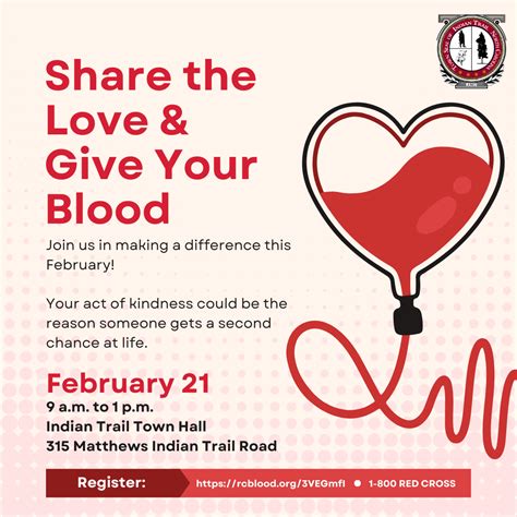 Indian Trail to Host Blood Drive on February 21: Register Today ...