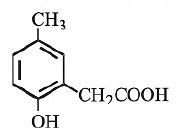 p-Cresol reacts with chloroform in alkaline medium to give the compound ...