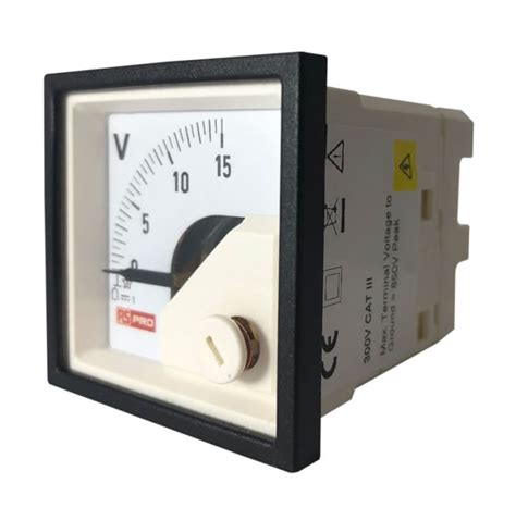 RS PRO | RS PRO Analogue Voltmeter DC, 45 mm, 45 mm | 186-2482 | RS