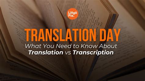 Translation vs Transcription: What You Need to Know This International ...