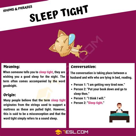 "Sleep Tight" Meaning, Origin and Examples • 7ESL