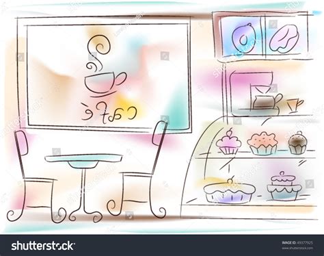 Coffee Shop Vector Image 的图像结果