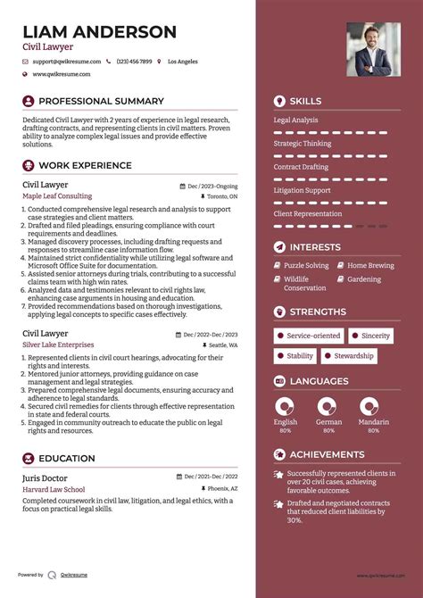 10+ Civil Lawyer Resume Samples & Templates for 2025