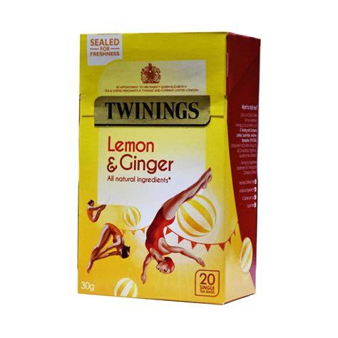 Twinings Lemon and Ginger Tea 20 Teabags Online at Best Price | Lulu KSA