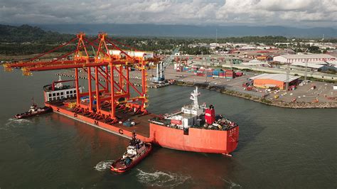 ICTSI delivers PNG’s first STS cranes - VesselFinder