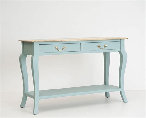 Alexandria Wooden Console Table Two Drawer