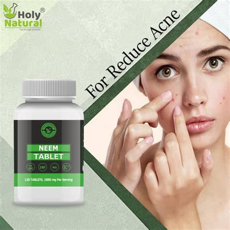 Neem Tablet – 500mg Per Serving, 120 Tablet, 100% Pure and Natural ...