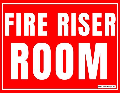 Fire Riser Room Sign | FREE Download | Room signs, Kids room sign ...