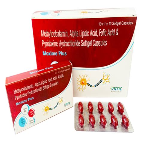 MOXIME-PLUS Softgel Capsules Iatric Pharmaceuticals