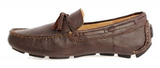 Shop for Dark Chocolate Leather Driving Shoes for Men - TZARO