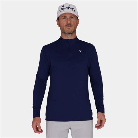 Tour Lite Golf 1/4 Zip: Navy Blue | Avalon Luxury Mens Golf Apparel