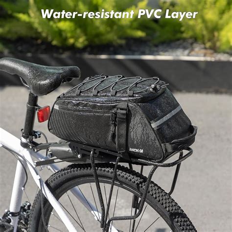 ANCHOM Rear Bike Rack Bag, 8L PVC Water Resistant Bicycle India | Ubuy