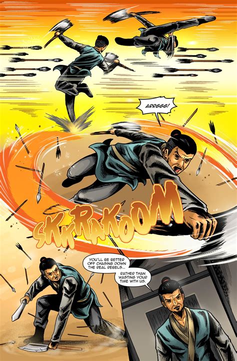 Sharing a new interior page from my upcoming wuxia graphic novel, Zhao ...