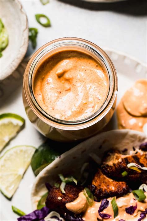 Baja Fish Taco Sauce (5-Minute Recipe) - Platings + Pairings