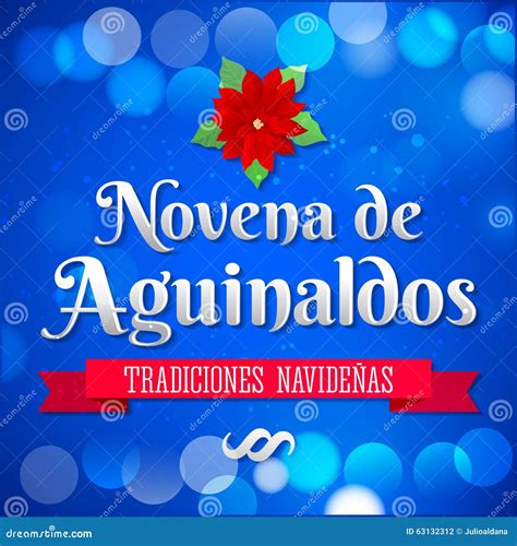 Novena De Aguinaldos - Ninth of Bonuses Spanish Text Stock Vector ...