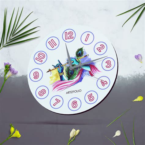 Buy ArtzFolio Wall Clocks Round at Best Prices In India | Hindu God Kr ...