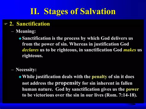 What Does Sanctification Mean