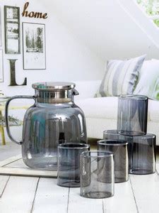 Goodhomes (Pack of 7) Glass Tumbler & Serving Jug GPH55-L7HB Glass Set ...