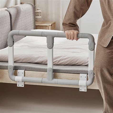 Folding Bed Rails For Elderly Seniors Adjustable Heights Bed Assist ...