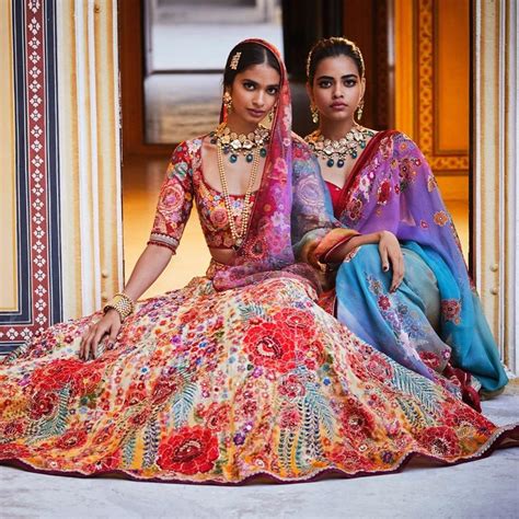 Stunning Multi-colour Lehenga Designs for the Avant-garde D-day Look