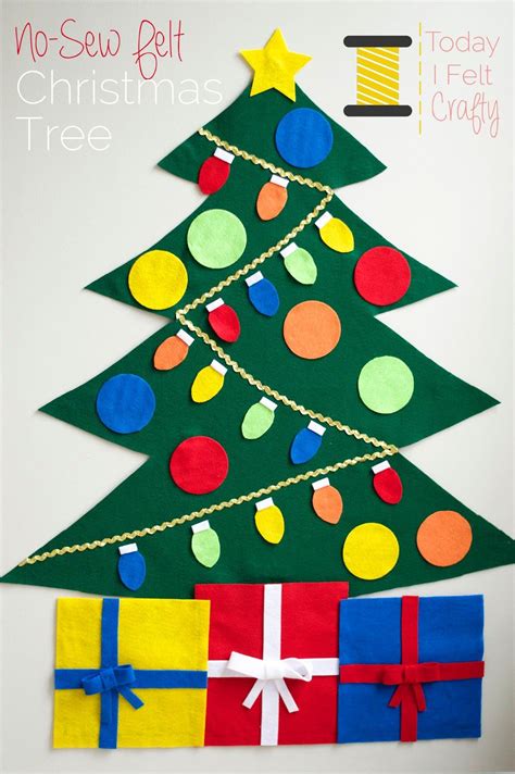 Felt Christmas Tree Pattern 的图像结果