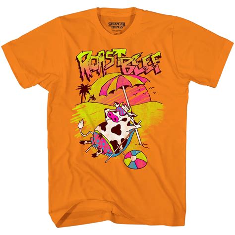 Buy Mad Engine Stranger Things Dustin Roast Beef Costume Tee (X-Large ...