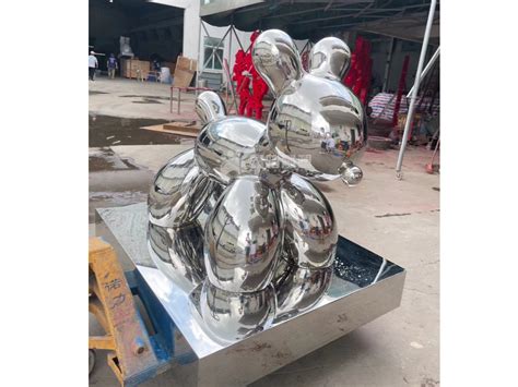 镜面不锈钢气球狗雕塑 抽象动物雕塑_艺术制品有限公司-站酷ZCOOL