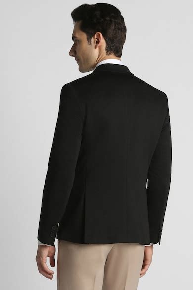 Buy Men Black Solid Slim Fit Formal Blazer Online - 39625095 | Peter ...
