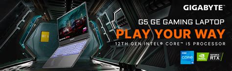 GIGABYTE G5 GE-51IN213SH with 15.6" FHD 144Hz, Intel 12th Gen i5-12500H ...