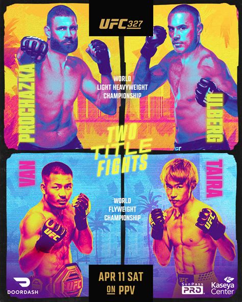 Media - The Official UFC 327 Poster is here! | Sherdog Forums | UFC ...