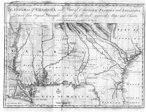 1748 Map of South Carolina and Georgia - English