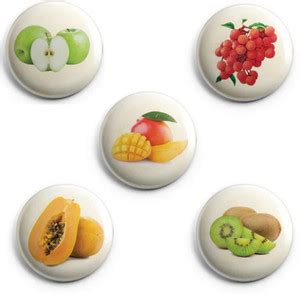 MANA Enterprises Five Customised Round Magnet Buttons (58 mm, Set of 5 ...