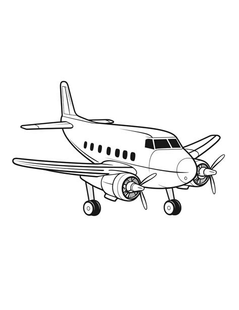 Airplane Coloring Pages Printable - Printable Board Games