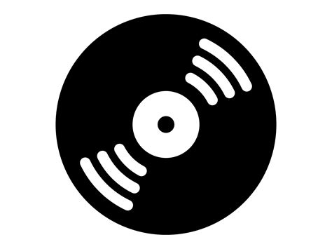 Record SVG, Vinyl Record Silhouette, Phonograph Record Clipart, Vinyl Record Cut File, Record ...