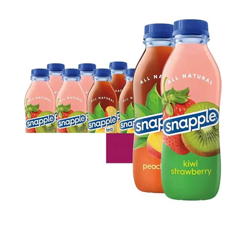 Snapple Peach - Kiwi-Strawberry All Natural Fruit Juice Drink,Gluten ...