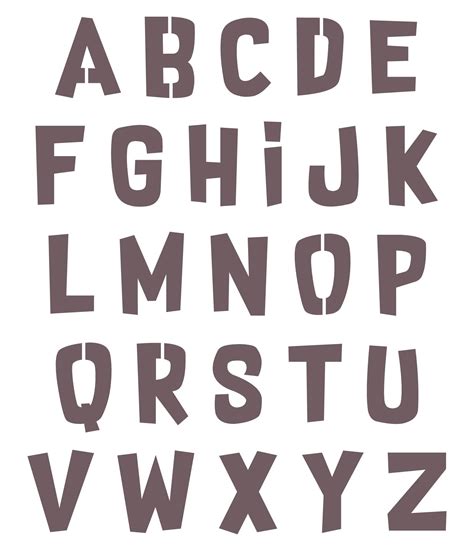 Block Letters Alphabet Template