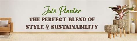 The Advitya Handmade Twisted Jute Rope Planters For Indoor Plants/Jute ...