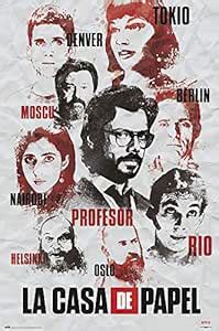POSTER STOP ONLINE Money Heist - Netflix TV Show Poster (Faces & Names ...
