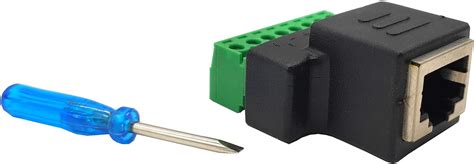 Buy Traodin RJ45 Screw Terminal Adaptor Connector,DVR Ethernet ...