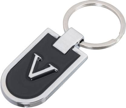 gtrp V Letter Alphabet Metallic Key Chain Key Chain Price in India ...