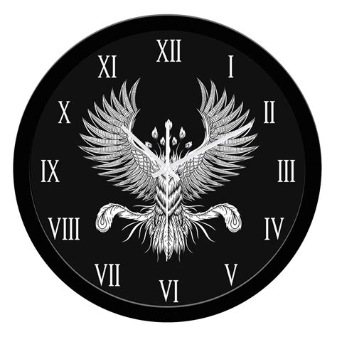Buy WENS Vastu Phoenix Silent Non-Ticking Battery Operated Wall Clock ...