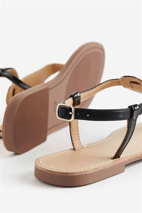 Women's Beige/Snakeskin-patterned Sandals | H&M IN