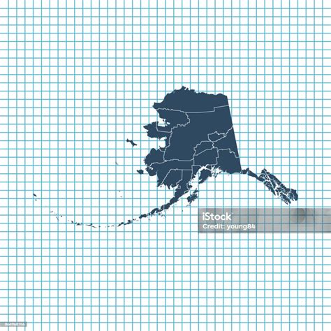 Alaska Map Stock Illustration - Download Image Now - Alaska - US State, Cartography, Cut Out ...